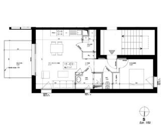  Appartement � vendre 2 pi�ces 47 m�