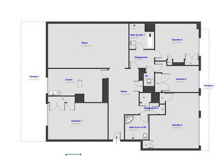  Appartement � vendre 5 pi�ces 130 m�