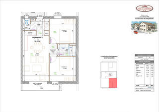  Appartement � vendre 3 pi�ces 56 m�