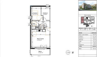  Appartement � vendre 3 pi�ces 1 m�