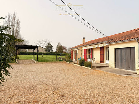   Maison plain-pied 80 m� . Terrain 1300 m� . Calme � Lamonzie St Martin Maison - 4 pi�ce(s) - 80 m�