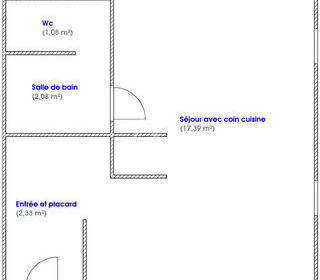  Appartement � louer 1 pi�ce 23 m�