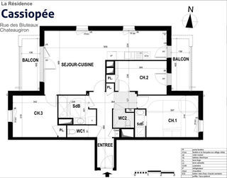  Appartement � vendre 4 pi�ces 88 m�