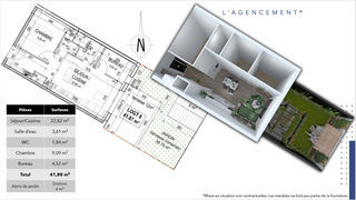  Maison � vendre 3 pi�ces 42 m�