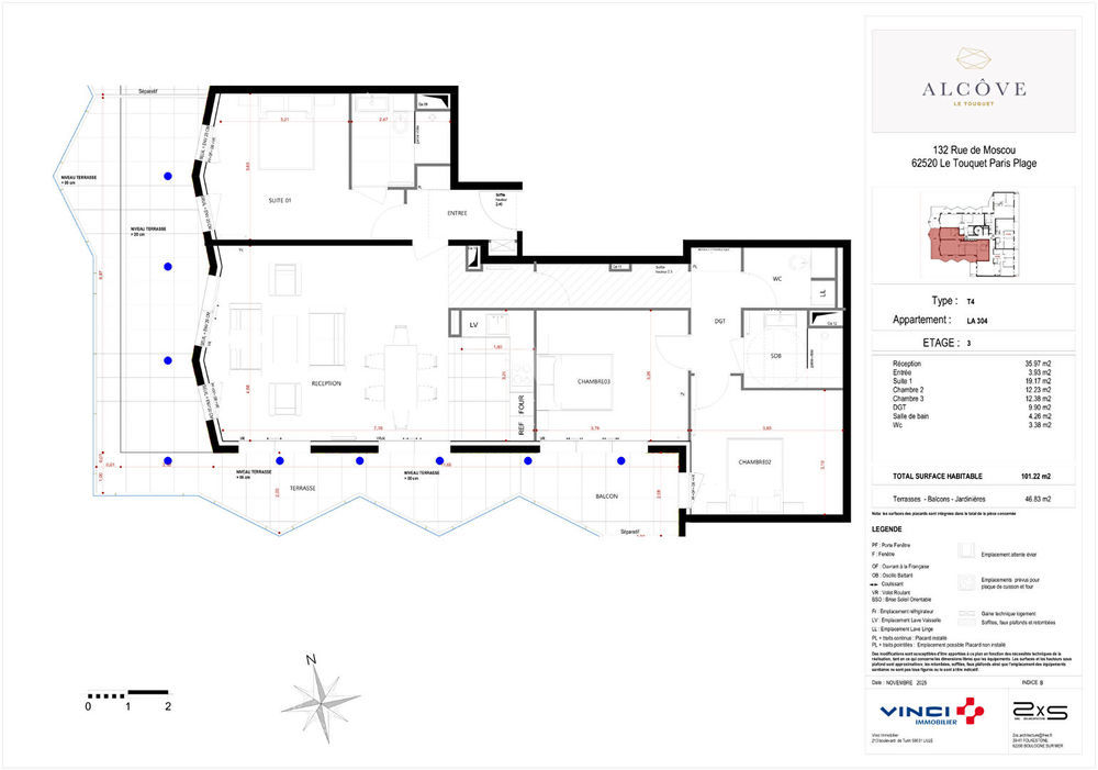 � vendre  Appartement Le Touquet-Paris-Plage (62520)