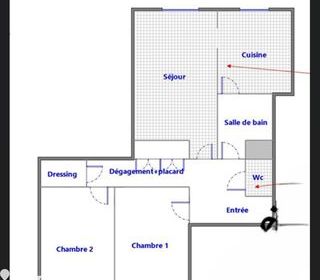  Appartement � vendre 3 pi�ces 58 m�