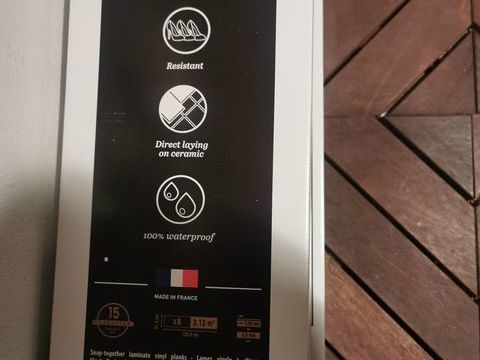 34m2 parquet pvc à clipser haut de gamme gerflor senso clic 30 Marseille 8 (13)