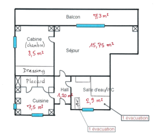  Appartement � vendre 2 pi�ces 36 m�