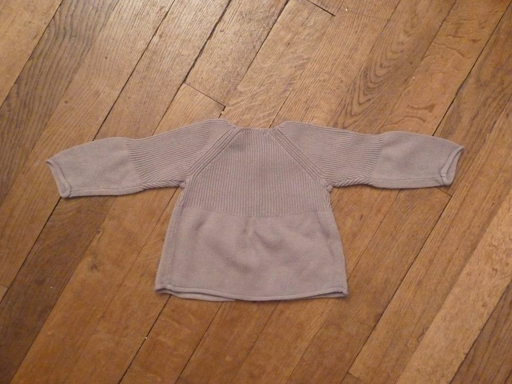 Gilet 100% Coton Marron Clair-Taille 6 mois= 67cm-Verbaudet Vêtements enfants