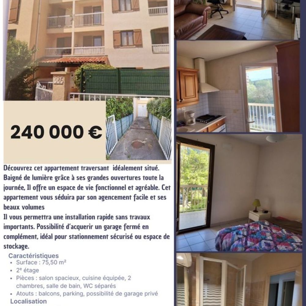 Appartement 3 pièces 78 m² à La Valette-du-Var
