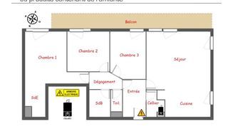  Appartement � vendre 4 pi�ces 82 m�