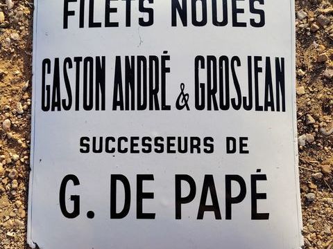 plaque emaillee bombee filets noues 215 Saint-Jean-de-Fos (34)