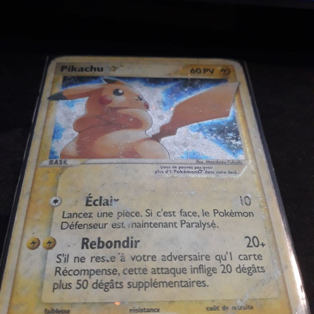 pikachu holon phantom gold stars &eacute;tat moyen 