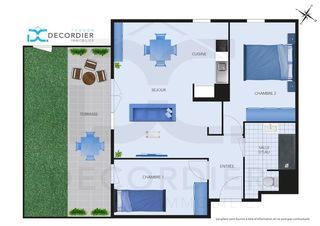  Appartement � vendre 3 pi�ces 61 m�