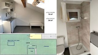  Appartement � louer 1 pi�ce 16 m�