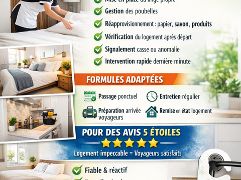M&eacute;nage pour appartement Airbnb 0 69100 Villeurbanne
