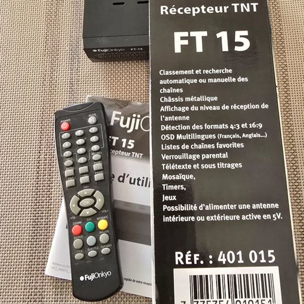 R&eacute;cepteur d&eacute;codeur TNT complet FUJIONKYO, FT-15 Neuf Photos/Video/TV