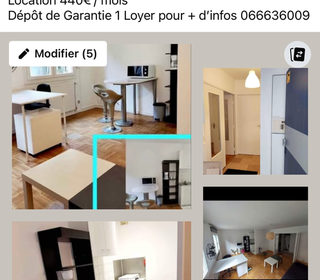  Appartement � louer 2 pi�ces 33 m� Saint-�tienne