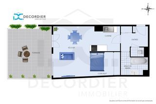  Appartement � vendre 1 pi�ce 43 m�