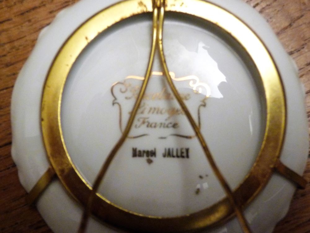 Assiette Miniature Blanche avec Support-Porcelaine de Limoge Décoration
