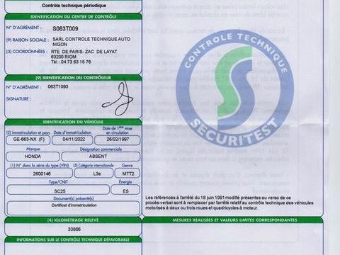 Moto HONDA 1997 occasion Effiat 63260