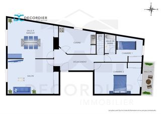  Appartement � vendre 3 pi�ces 86 m�