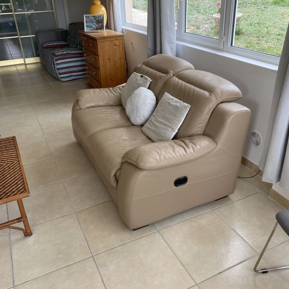 Canap&eacute; cuir &eacute;lectrique Meubles