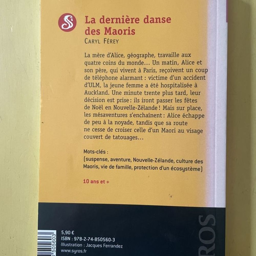 Livre La Derni&egrave;re Danse Des Maoris - Caryl F&eacute;rey _ Livres et BD