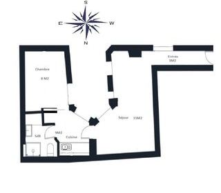  Appartement � vendre 2 pi�ces 35 m� Paris