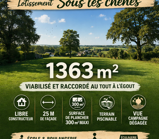  Terrain � vendre 1363 m�