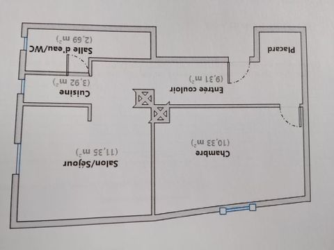  appartement T2 Appartement - 2 pi�ce(s) - 37 m�