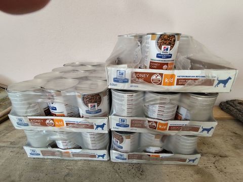 LOT DE 55 BO&Icirc;TES DE P&Acirc;T&Eacute; CHIEN HILL'S KD KIDNEY KARE MIJOT&Eacute;. 150 09190 Taurignan-vieux