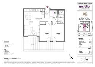  Appartement � vendre 3 pi�ces 64 m�