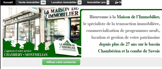 Agence LA MAISON DE L'IMMOBILIER Montm�lian