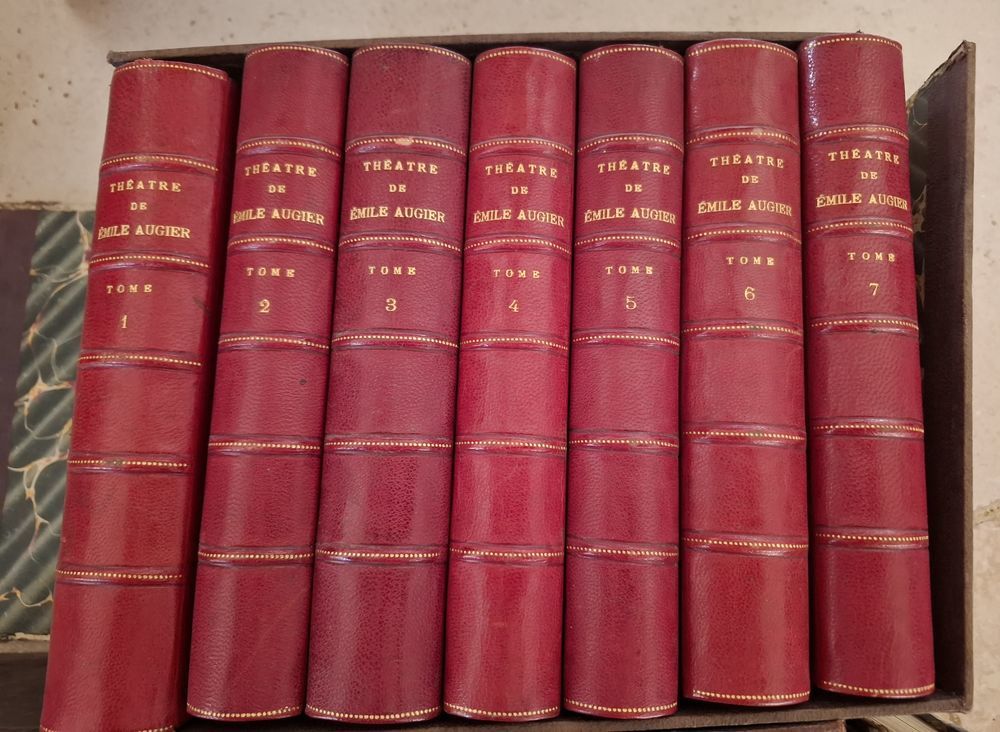 Th&eacute;&acirc;tre complet 1890 7vol. EMILE AUGIER Livres et BD
