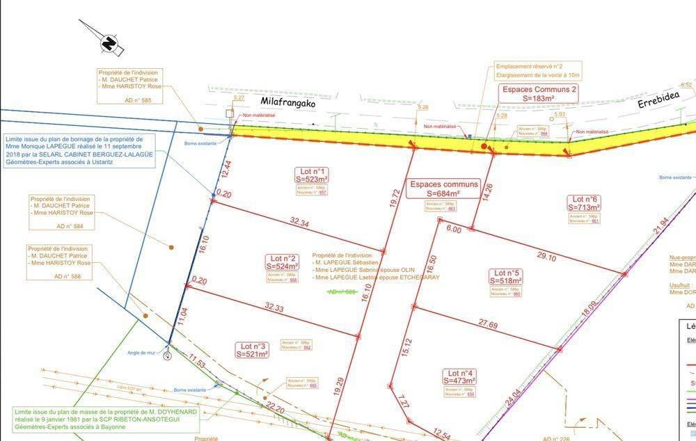 Vente Terrain Terrain viabilisé Jatxou