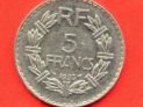 Pice de 5 Francs de 1933 en excellent tat 200 Cannes (06)
