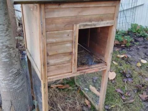 Abri sur&eacute;lev&eacute; pour poules ou pour chien ou chat 30 62138 Haisnes