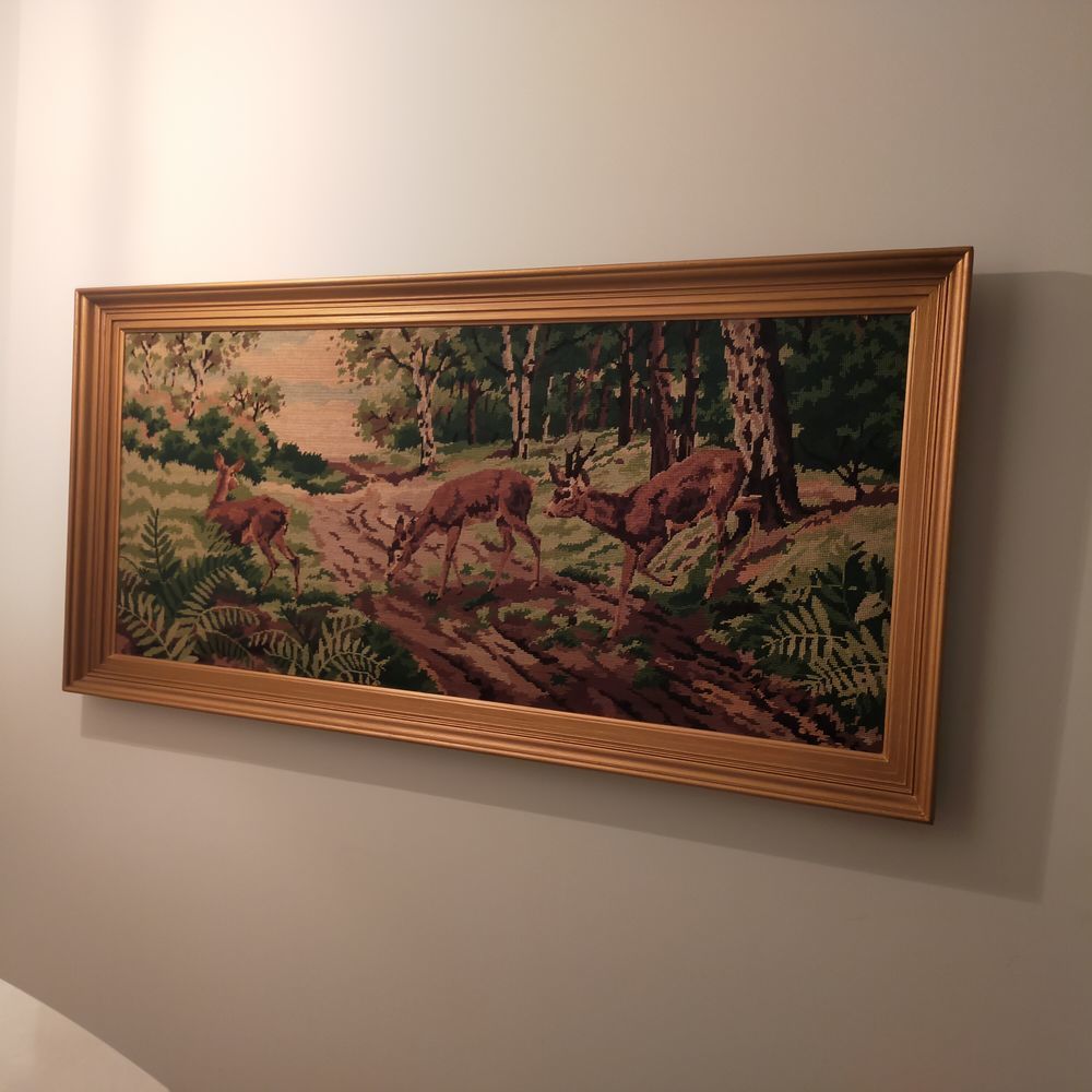 Tableau canevas Biches Décoration
