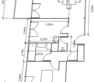  Appartement � louer 2 pi�ces 47 m�