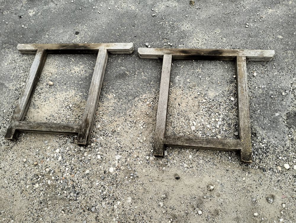 Paire treteaux bois de chene pro Bricolage