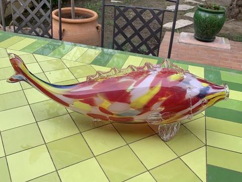 Vends   Poisson  en verre de d�coration     60 Saleilles (66)