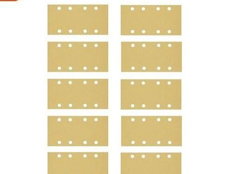 10 feuilles abrasives BOSCH 93x186mm 8 Trous Grain K80 P80 5 26290 Les granges-gontardes