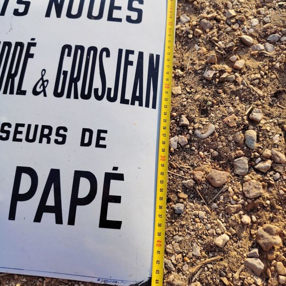 plaque emaillee bombee filets noues Bricolage