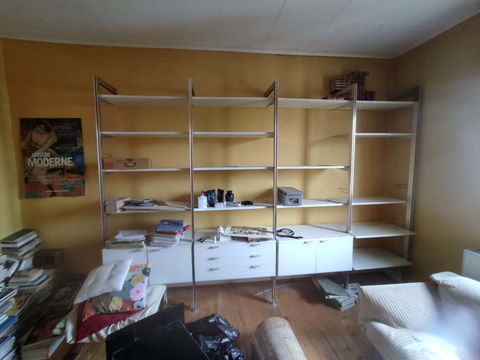 Bibliothque murale blanche modulable Knoll Hoenheim (67)