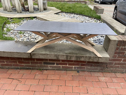 Table basse neuve design bois / b�ton 1950 Mont-Saint-Aignan (76)