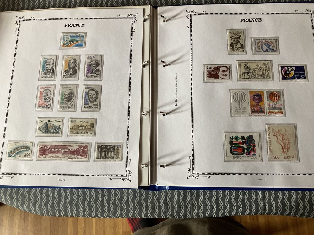 collection timbres neufs 1978 &agrave;1986 