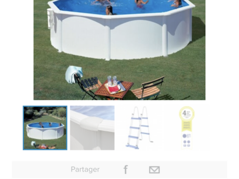 Piscine hors sol de la marque gr 370 Bruguires (31)