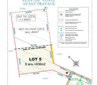  Terrain � vendre 1440 m�