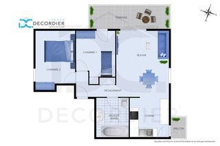  Appartement � vendre 3 pi�ces 63 m�